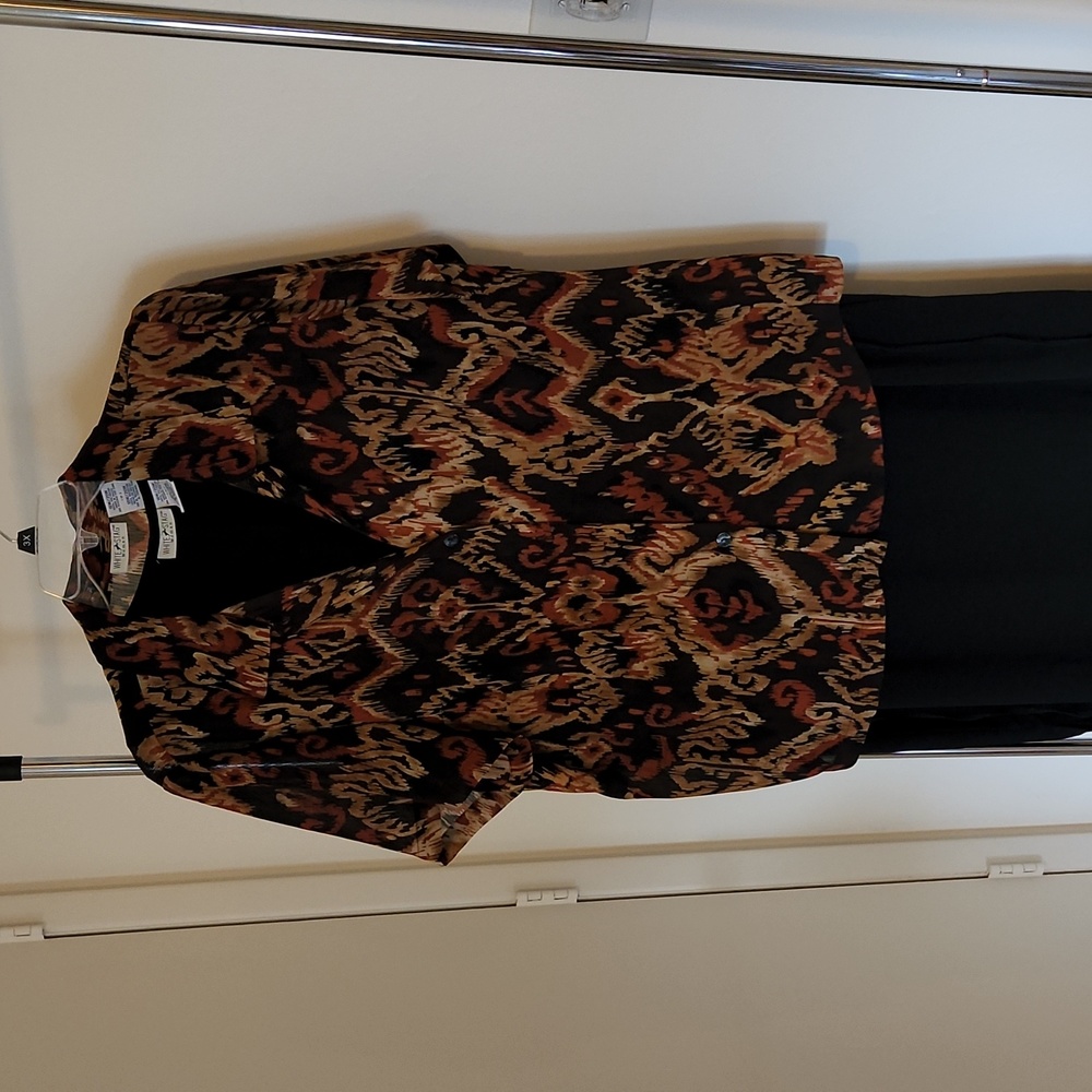 Two Piece Sleeveless Black Dress with Short Sleeve Shear Removable Jacket